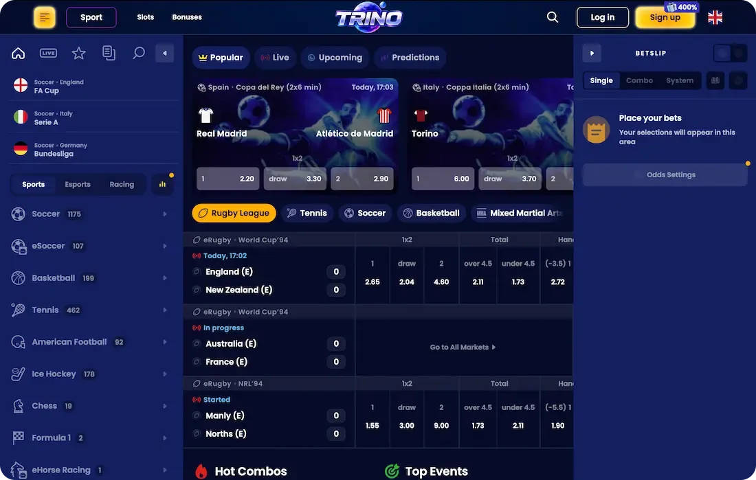trino casino sport